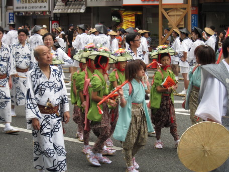 Children marching in parade