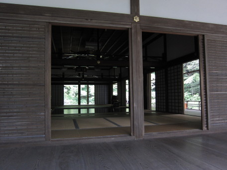 Japanese temple interior