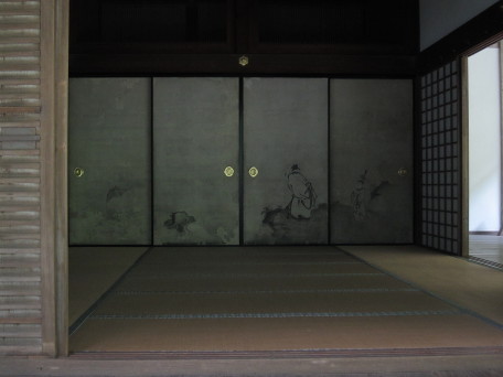 Japanese temple interior