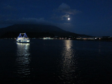 Ferry boat at night