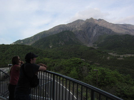 View of volcanic peak