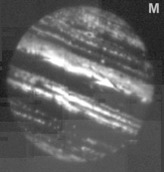 Jupiter image at 5 microns